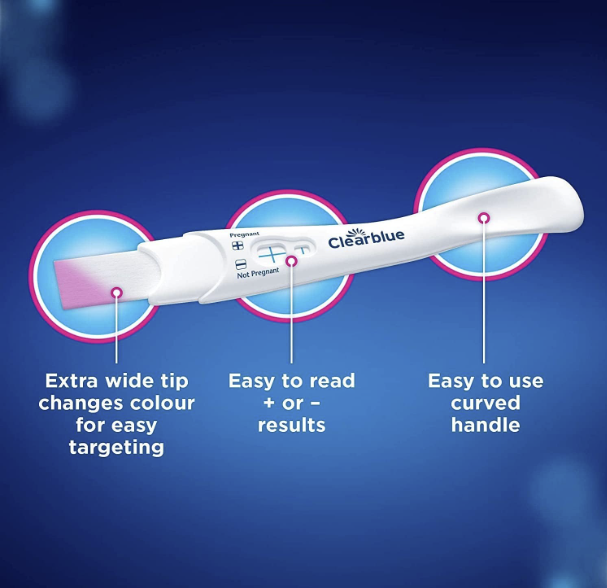 ชุดตรวจตั้งครรภ์ Clearblue Pregnancy Test Rapid Detection รู้ผลใน 1 นาที แบ่งขาย