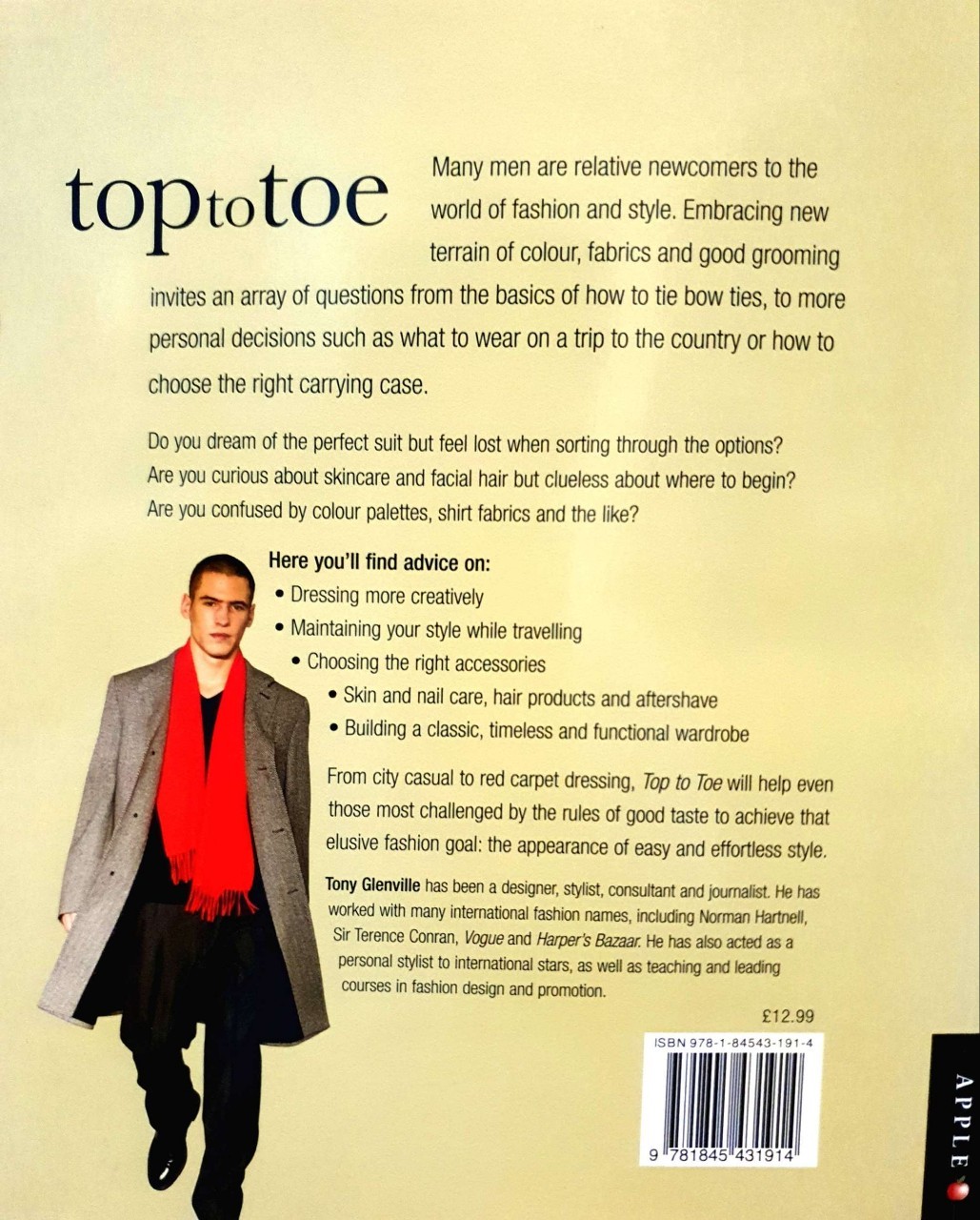 TOP TO TOE THE MODERN MAN’s GUIDE TO GROOMING : Tony Glenville