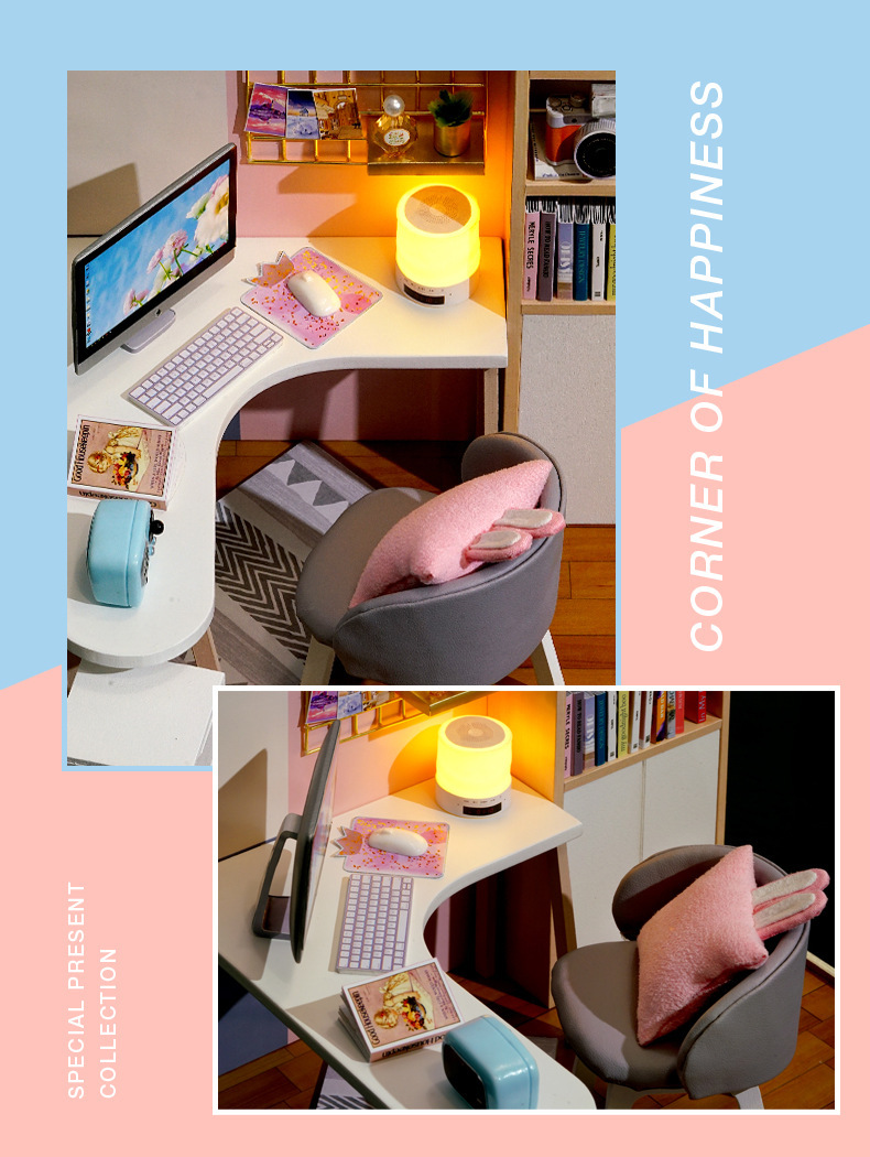 โมเดลจำลองมุมห้องอ่านหนังสือเหมาะสำหรับนักDIYที่เพิ่งเริ่มต้นประดิษฐ์โมเดลบ้านจำลอง dream in the book