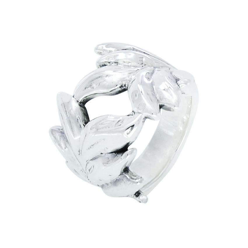 Luxurious elegance silver ring R-12618, 5.0 gm