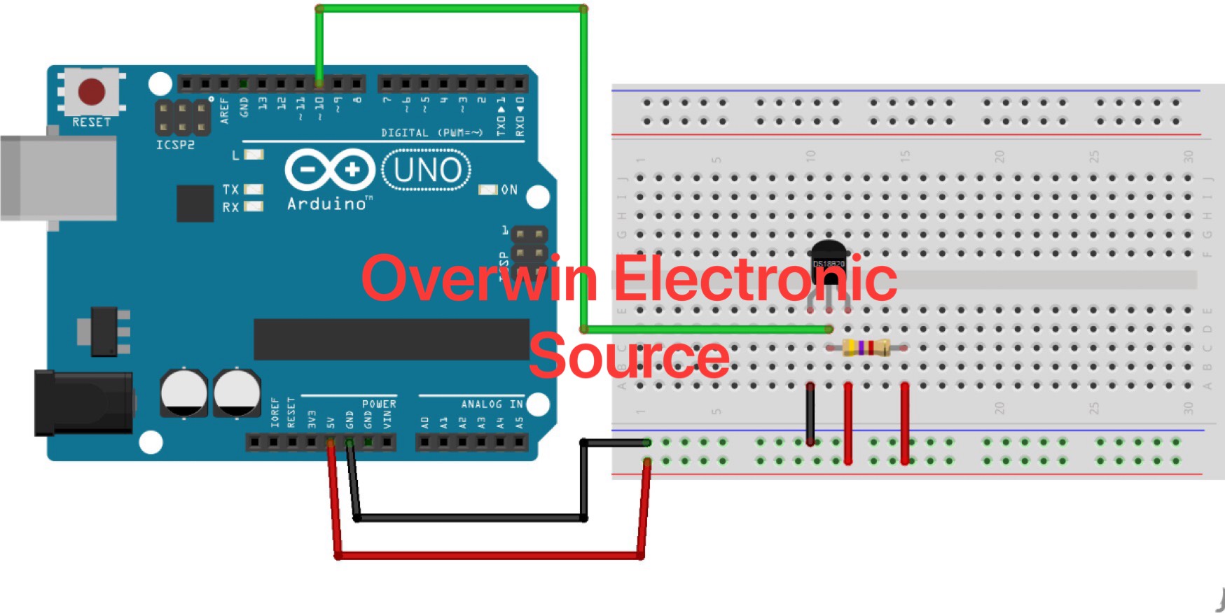 IC DS18B20 TO92 เซนเซอร์อุณหภูมิ 18B20