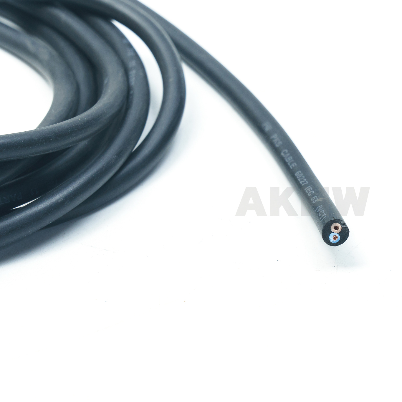 สายไฟ VCT สายไฟแบบอ่อนหุ้มPVCสีดำ มอก. (คละยี่ห้อANT iCON PKS NATION) ขดละ 100 เมตร