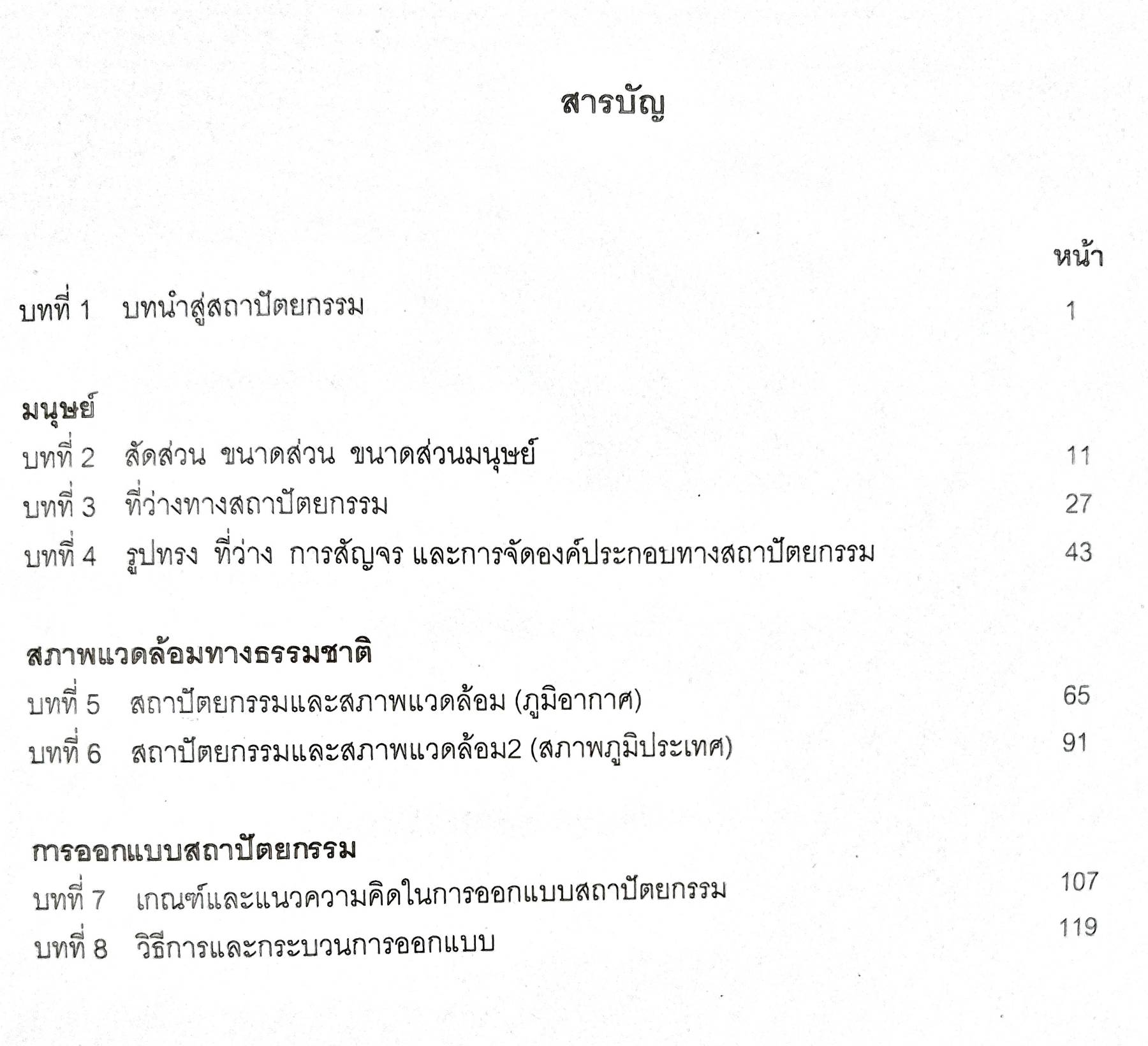 พื้นฐานสถาปัตยกรรม : รศ. พาสินี สุนากร