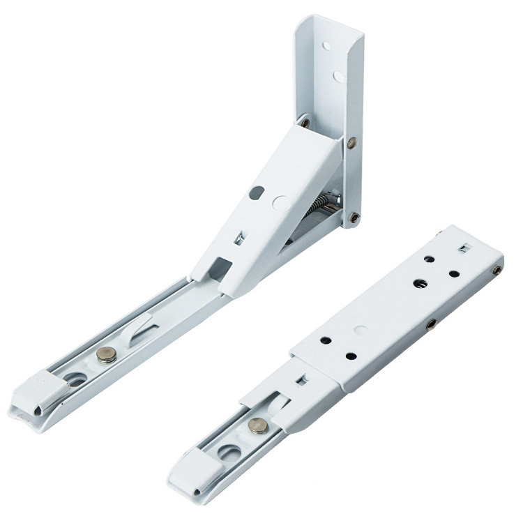 ฉากรับชั้นวางติดผนัง แบบพับได้ สีขาว (2ชิ้น/แพ็ค)