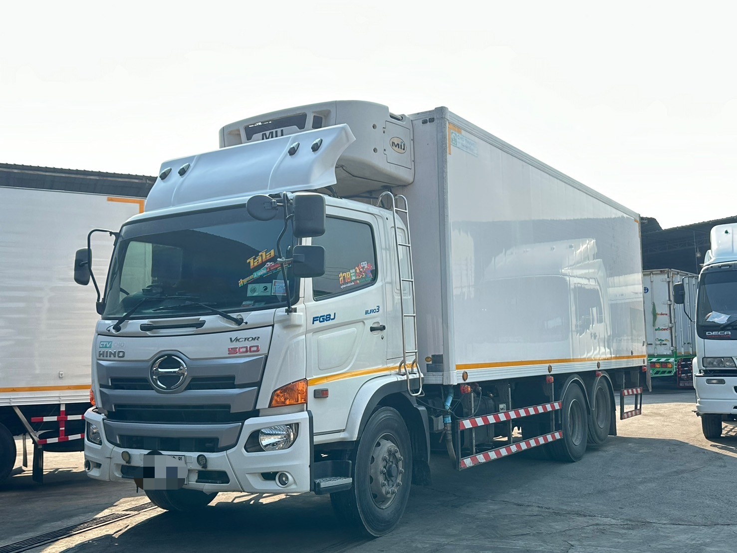 10ล้อตู้เย็น7.25ม.เพลายกHINO Victor FG8J 240แรง ปี63ราคา 2.35ล.มี 5คันA