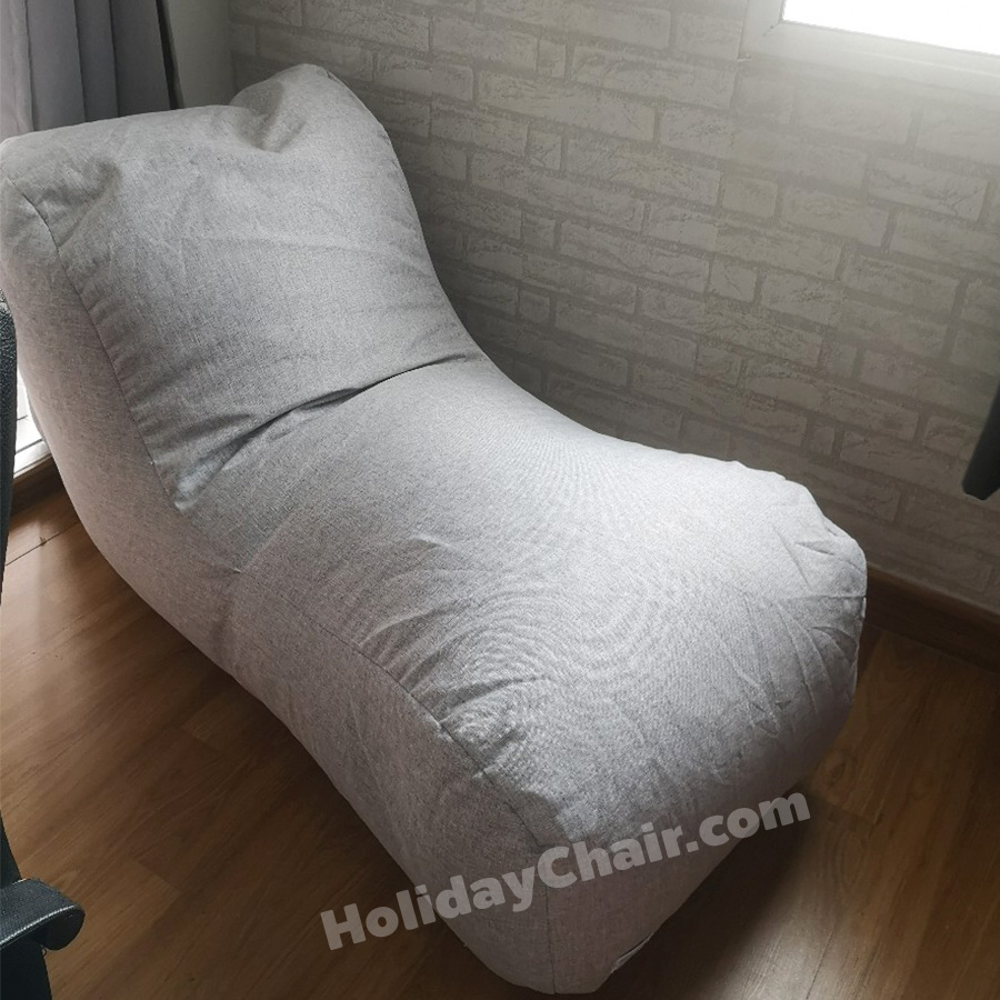 บีนแบ็ก ทรงตัวแอล เก้าอี้เม็ดโฟม bean bag บีนแบค เบาะเม็ดโฟม เก้าอี้นั่งเล่น เบาะนั่งเม็ดโฟม เก้าอี้ญี่ปุ่น โซฟาญี่ปุ่น HC-062