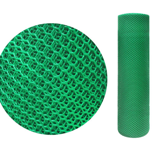 ตาข่ายพลาสติกหกเหลี่ยม PVC ทนทาน 0.9x30 เมตร ตาข่ายรั้วสำหรับสวนและก่อสร้าง