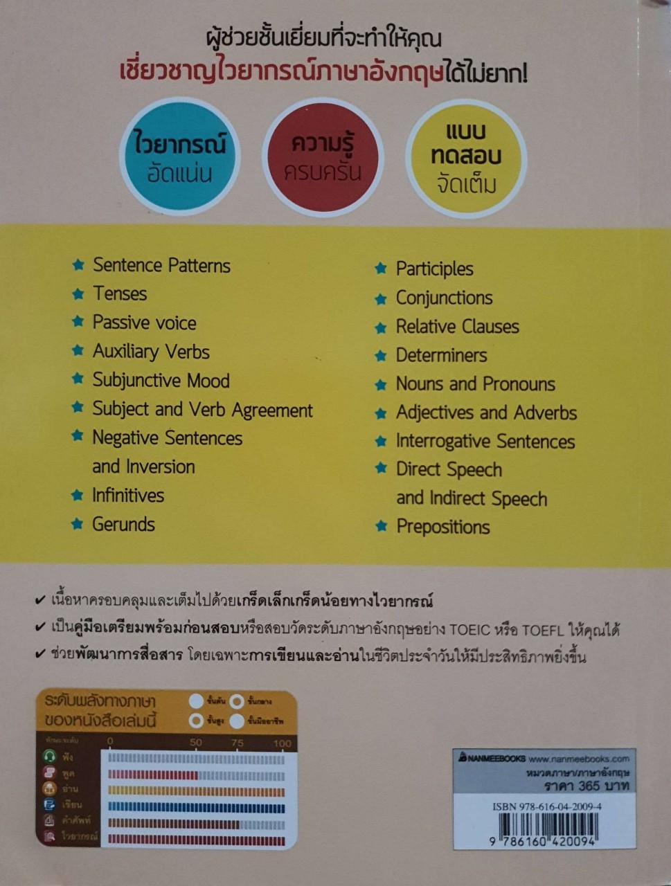 คู่มือ GRAMMAR ฉบับสมบูรณ์ ศึกษาอย่าง GURU รู้อย่าง NATIVES : ณัษฐภรณ์ จินดาสุรารักษ์ และ คณะ