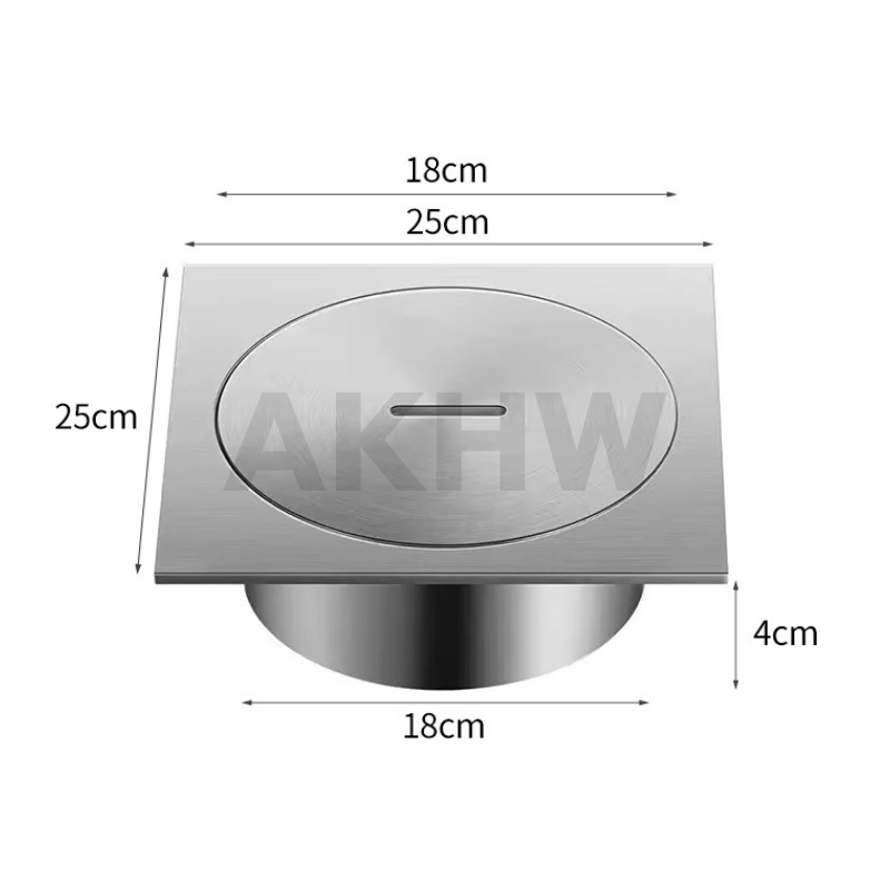 ฝาดูดส้วม/คลีนเอาท์ KingsMan สแตนเลสทั้งชิ้น SUS304 แบบหนา แข็งแรง ไม่เป็นสนิม [ขายปลีก/ส่ง]