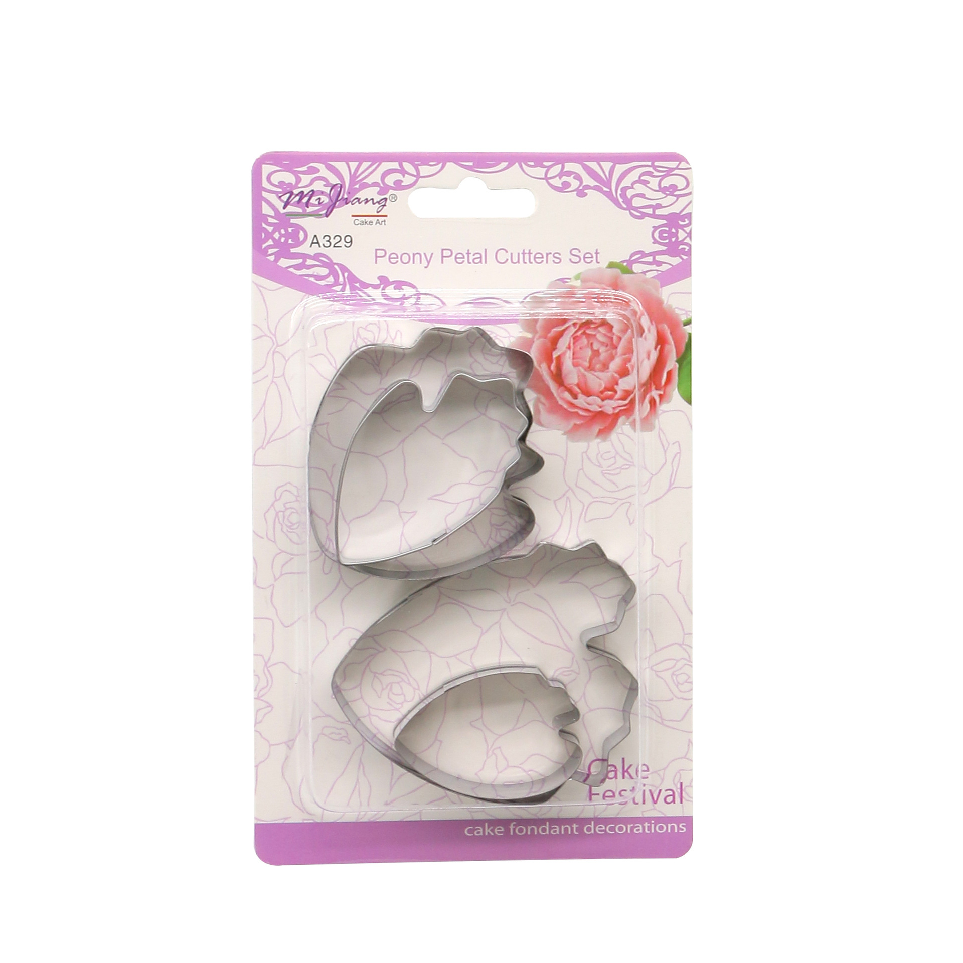 สแตนเลสดอกโบตั๋นดอกไม้A329 Small Peony Petal Cuttersรูปแบบน้ำตาลกลีบดอกไม้แม่พิมพ์fondantแม่พิมพ์พิมพ์กดสแตนเลสดอกไม้และพิมพ์ขนมเค้กงานเกรดเอส่งออกยุโรปสำหรับนักปั้นดอกไม้จากดินไทย