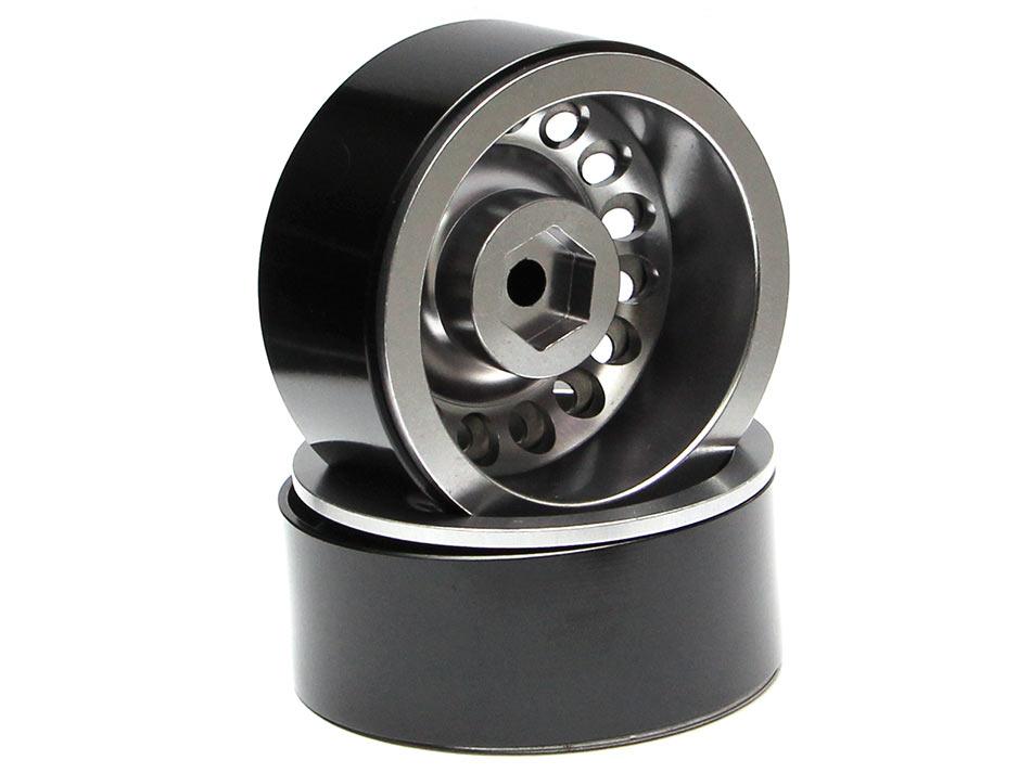 Wheel BEADLOCK 1.9 Inch No.4015 ( 4 ล้อ ) สีเงิน