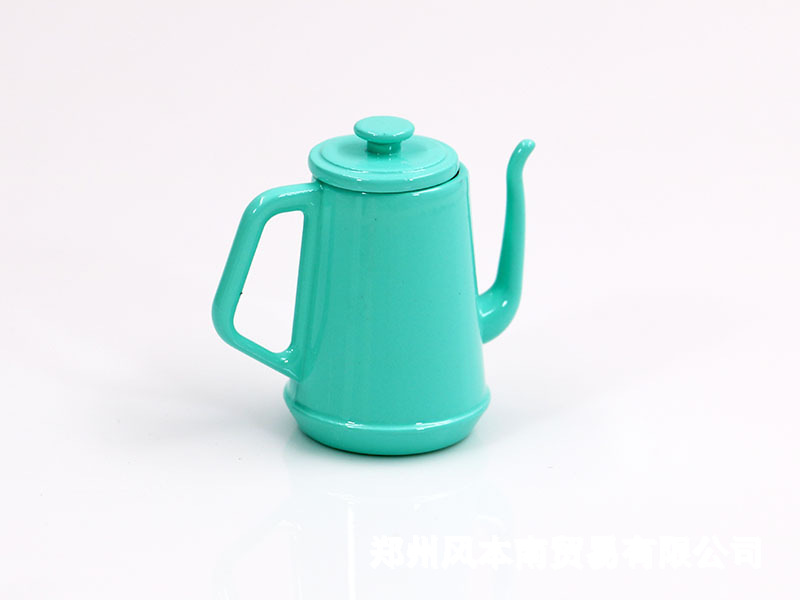 เหยือกน้ำจิ๋วสีเขียวงาน 1:12 doll house diy hut mini furniture model candy toy accessories alloy coffee pot กาต้มน้ำสามารถเปิดได้