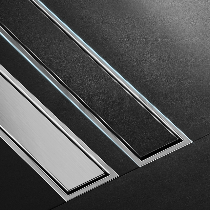 ตะแกรงน้ำทิ้งแบบยาว ลายเรียบทึบ KingsMan วัสดุสแตนเลสแท้ SUS304 ทนทาน ไม่เป็นสนิม [ขายปลีก/ส่ง]