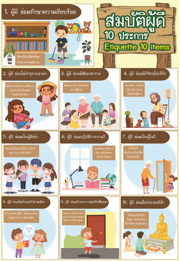 โปสเตอร์ คุณสมบัติ 10 ประการ