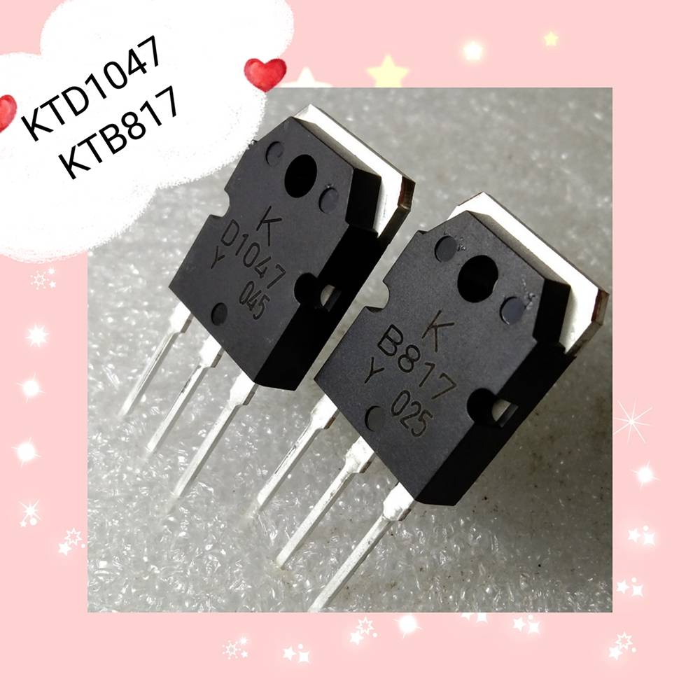 KTD1047 KTB817 TO-247 D1047 B817 TO-3P (ราคา1คู่)