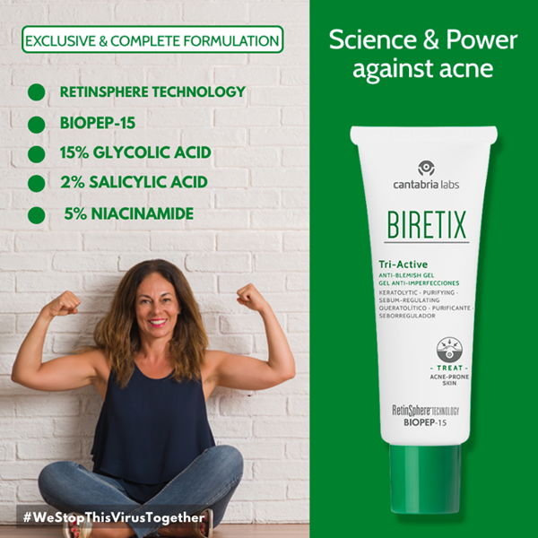 BIRETIX Tri-Active Anti-Blemish Gel เจลบำรุงผิวหน้าที่ช่วยลดสิวและสิวอุดตัน