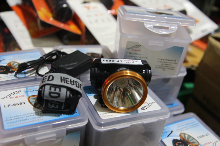 ไฟฉายชาร์ตคาดหัว/Leopard/LP-6653,LP-6612/1ดวงใหญ่,หรี่