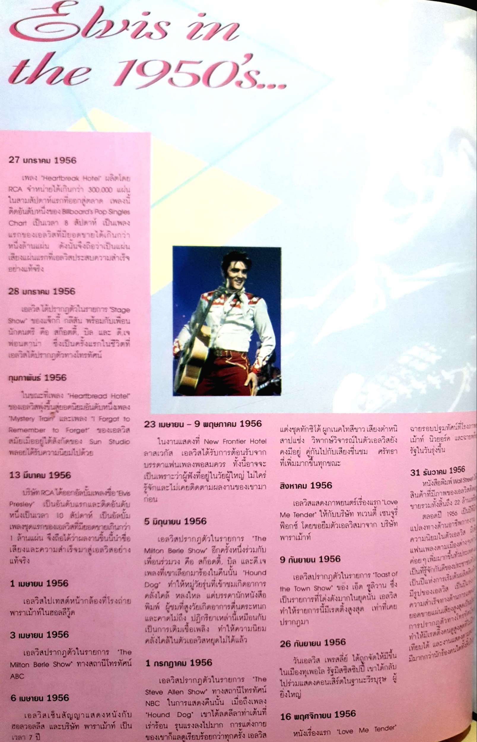 เอลวิส เพรสลีย์ ELVIS PRESLEY KING OF ROCK N ROLL 1935-1977