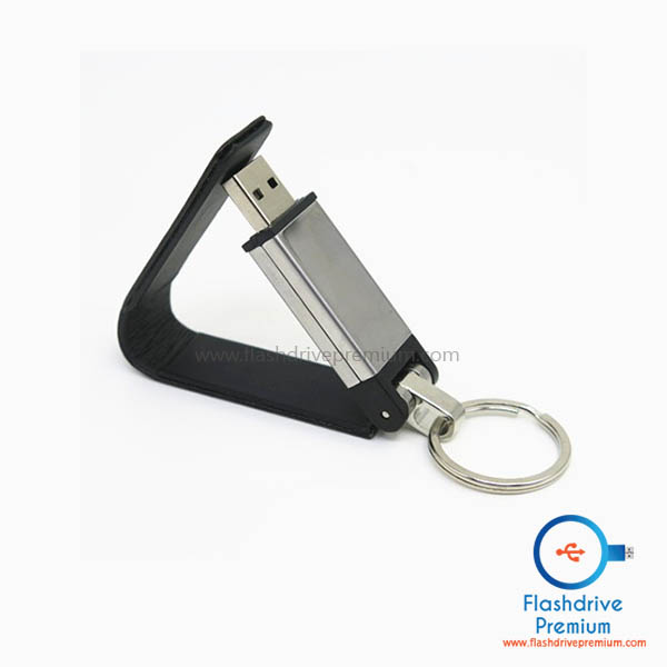 แฟลชไดร์ฟหนัง พวงกุญแจ V.2 (Leather Flash Drive)