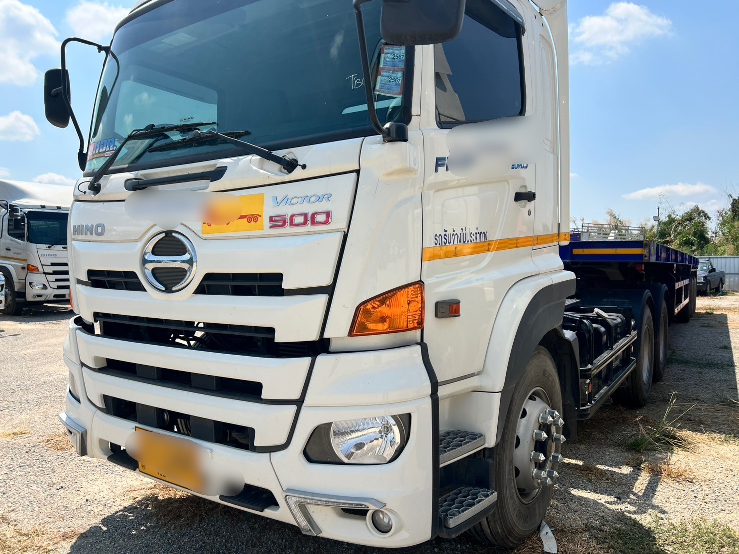 รถหัวลาก 10 ล้อ เพลาเดียวHINO VICTOR 380แรงปี67 ไมล์20,000