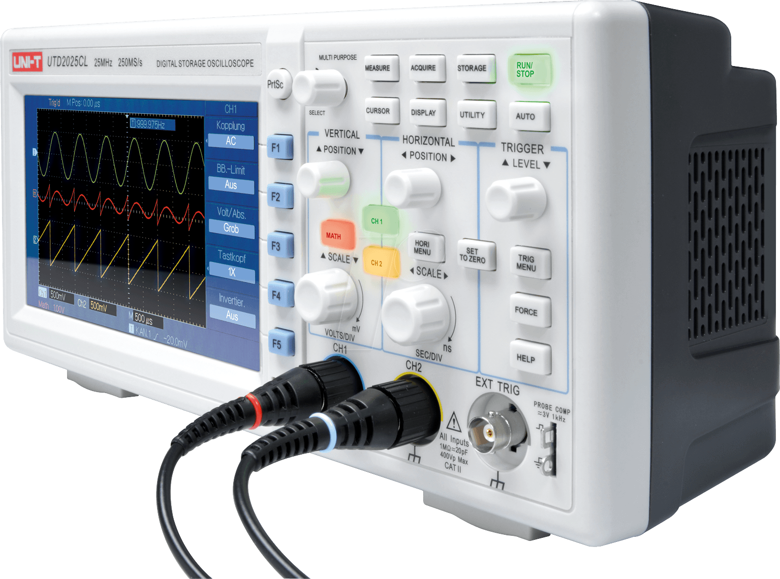 UNI-T UTD2025CL 25MHz 2 Channels Digital Storage Oscilloscope