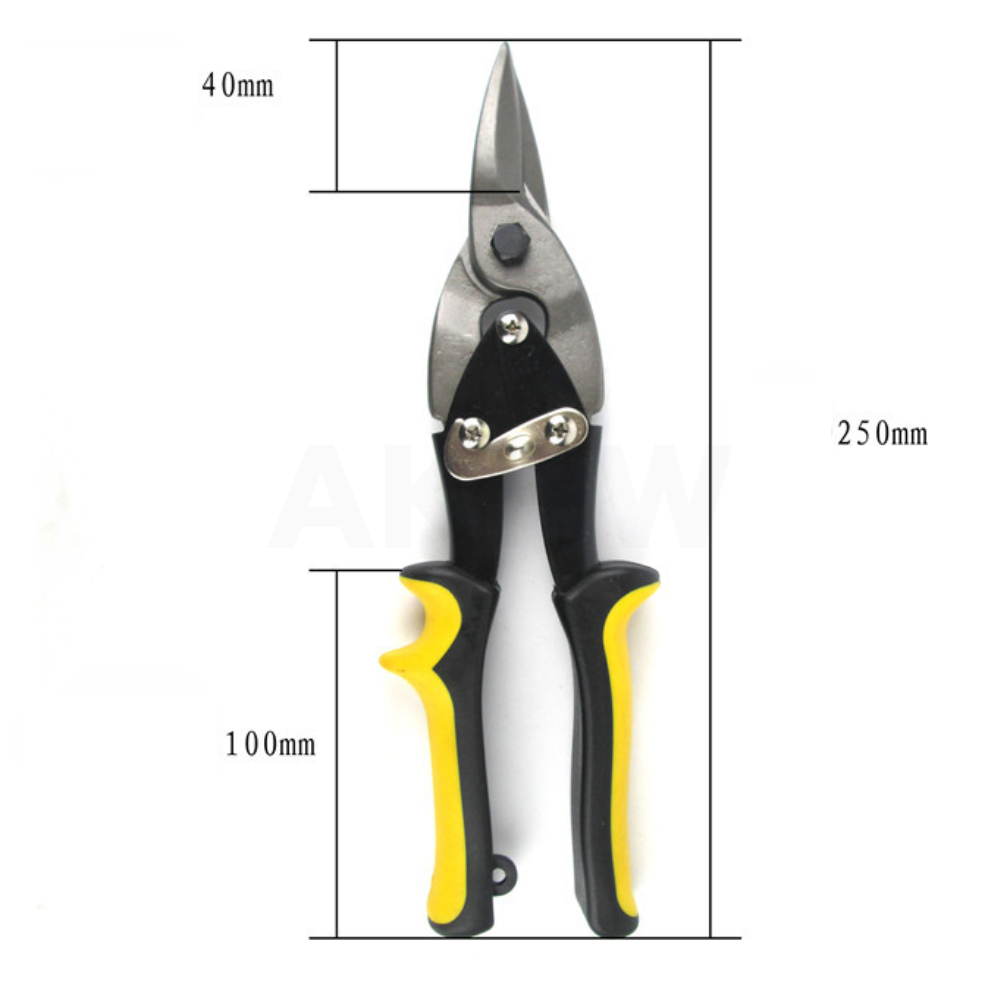 กรรไกรตัดแผ่นโลหะ 10" KingsMan สำหรับตัดแผ่นสังกะสี เมทีลชีท ซีลาย [ขายปลีกส่ง ราคาถูก]
