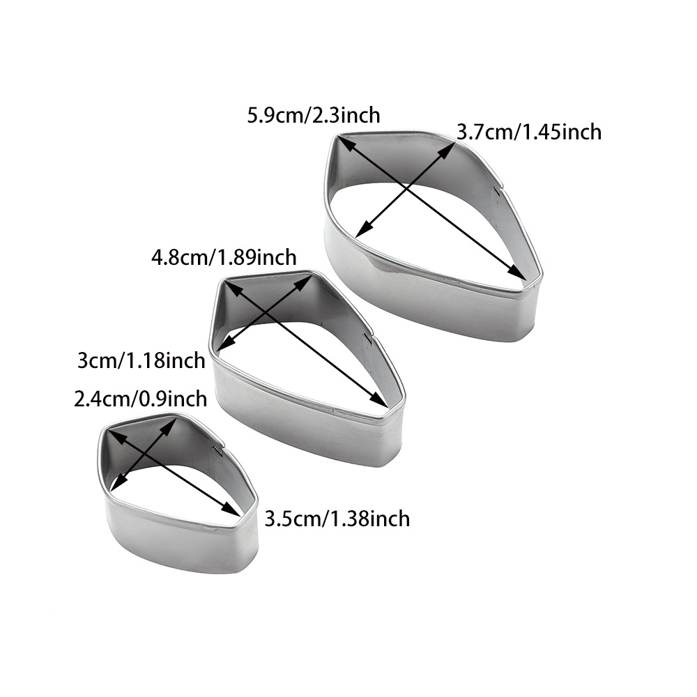 สแตนเลสfondantน้ำตาลดอกไม้ตัดแม่พิมพ์เค้กเครื่องมือใหม่Gardenia Jasminoides กลีบใบแม่พิมพ์A366พิมพ์สแตนเลสดอกไม้ เค้ก คุ้กกี้ชุดดอกมะลิสำหรับงานปั้นดินจากดินไทย