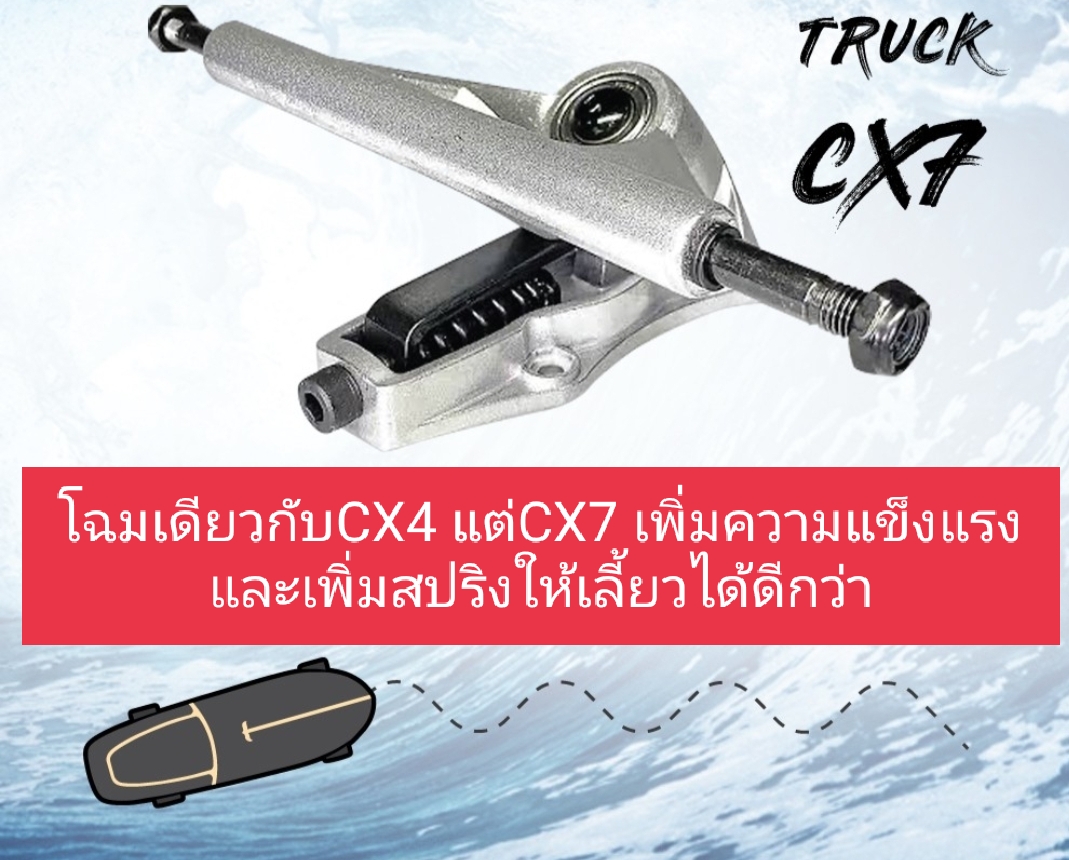 เซิร์ฟสเก็ต Geele CX7 Surfskate board carver Geele ของแท้