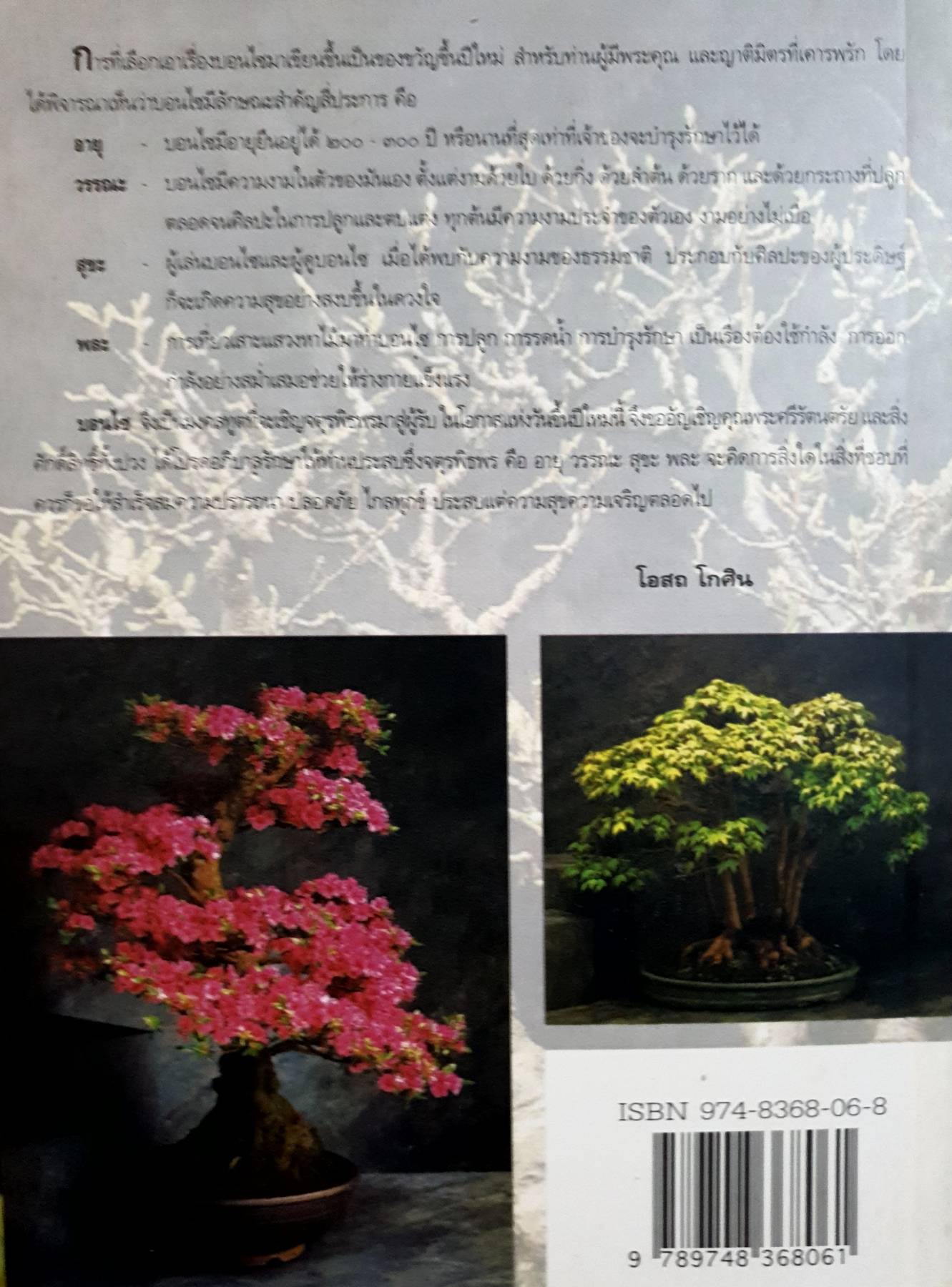 บอนไซ โดย โอสถ โกศิน