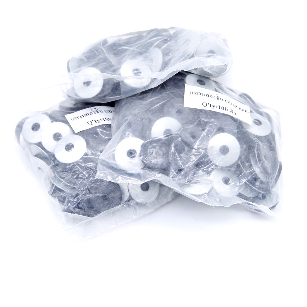 แหวนรองหลังคา แหวนยางรองสกรูสแตนเลส/สังกะสี (หมวกกระเบื้อง) ป้องกันการรั่วซึมของหลังคา(ถุงละ 100ตัว) [ขายส่ง]