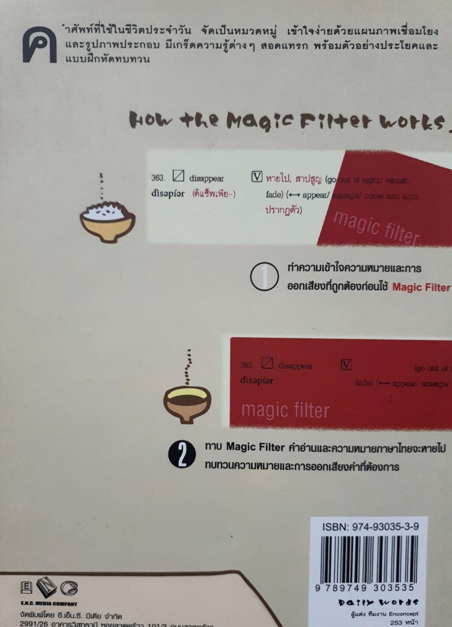 คำศัพท์ประจำวันพร้อมคำอธิบาย DAILY WORDS : ทีมงาน Enconcept