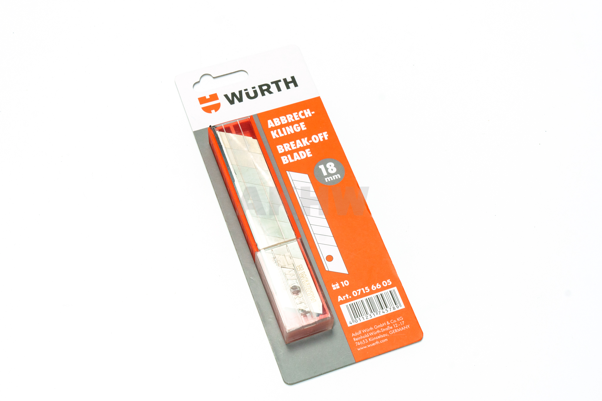 ใบมีดคัตเตอร์ WURTH 18mm. คุณภาพสูง จากประเทศเยอรมัน [ขายส่ง]