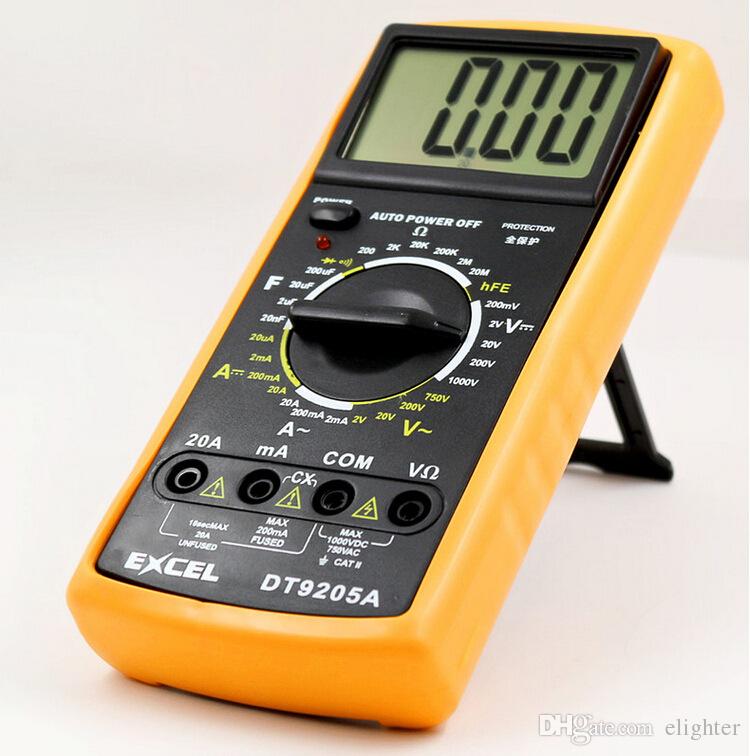 Digital LCD Voltmeter Ammeter Ohmmeter Multimeter Volt AC DC Tester meter