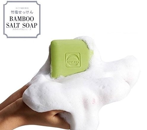BAMBOO SALT SOAP สบู่หน้าขาวลดสิวและริ้วรอย ช่วยยับยั้งแบคทีเรียลดกลิ่นกาย
