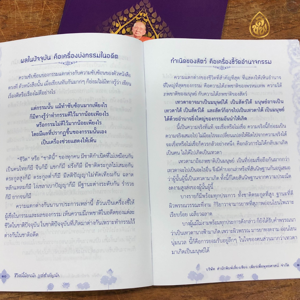 หนังสือธรรมะ ชีวิตนี้น้อยนัก แต่สำคัญนัก(ชุด 10เล่ม)พระนิพนธ์ใน สมเด็จพระสังฆราช สกลมหาสังฆปริณายก สำนักพิมพ์เลี่ยงเชียง