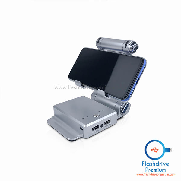 Gift Set พรีเมี่ยมไอที 2 ชิ้น (สาย USB +พาวเวอร์แบงค์พร้อมแท่นชาร์จโทรศัพท์)