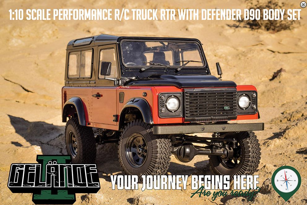 RC4WD GELANDE II W/ 2015 LAND ROVER DEFENDER D90 BODY SET (AUTOBIOGRAPHY LIMITED EDITION) [ RTR ]