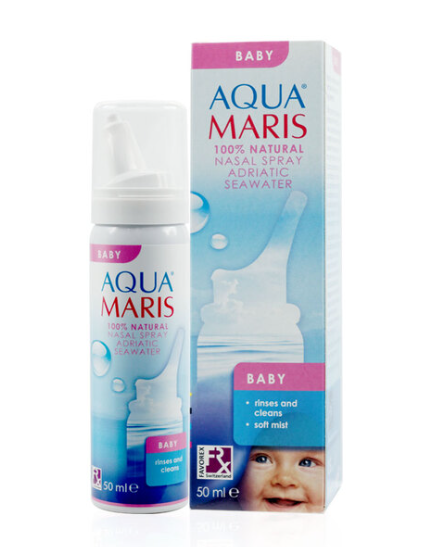 อควา มาริส เบบี้ สเปรย์ สเปรย์พ่นจมูกสำหรับเด็กอ่อน ขนาดบรรจุ 50 มล.Aqua Maris Baby Nasal Spray