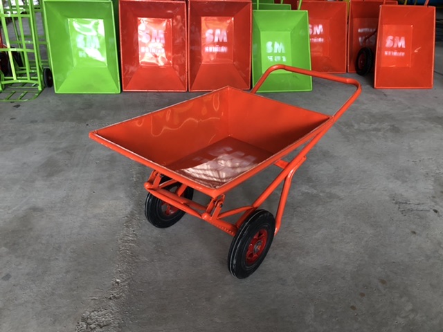 รถเข็นปูน ยี่ห้อ SM เหล็กหนา ล้อยางตัน/ล้อลม คุณภาพดี ทนทาน ส่งตรงจากโรงงาน ราคาถูก