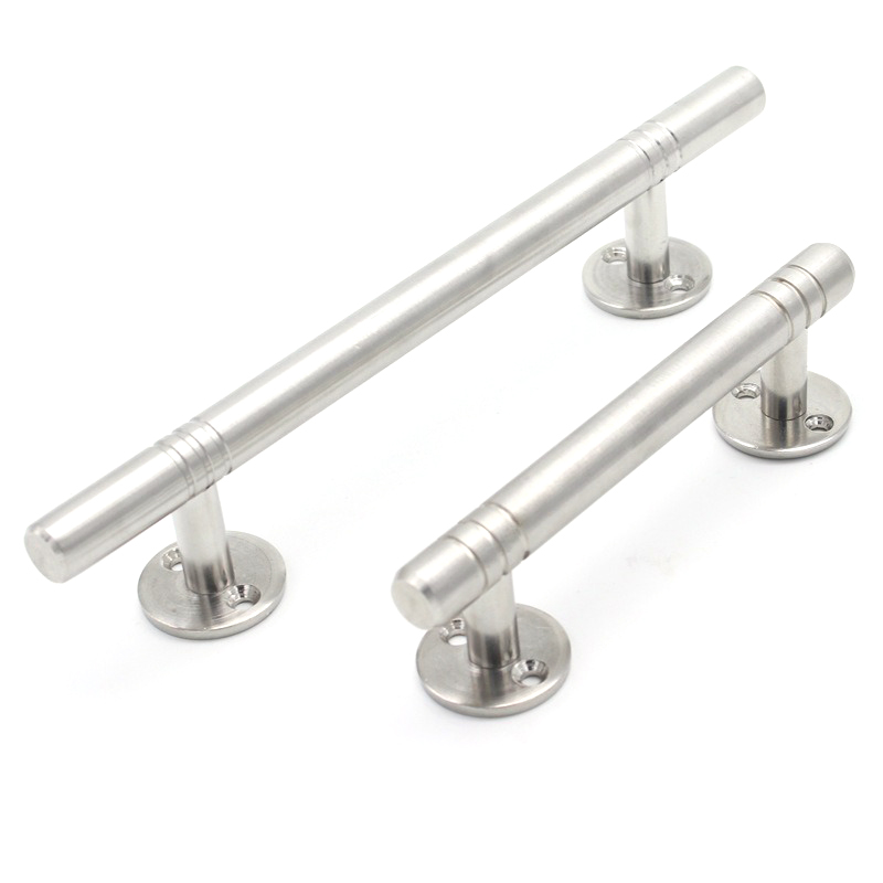 มือจับประตู/หน้าต่างสแตนเลสแท้ KingsMan แบบตันก้านตรง หนาทนทาน ไม่เป็นสนิม [ขายส่ง]