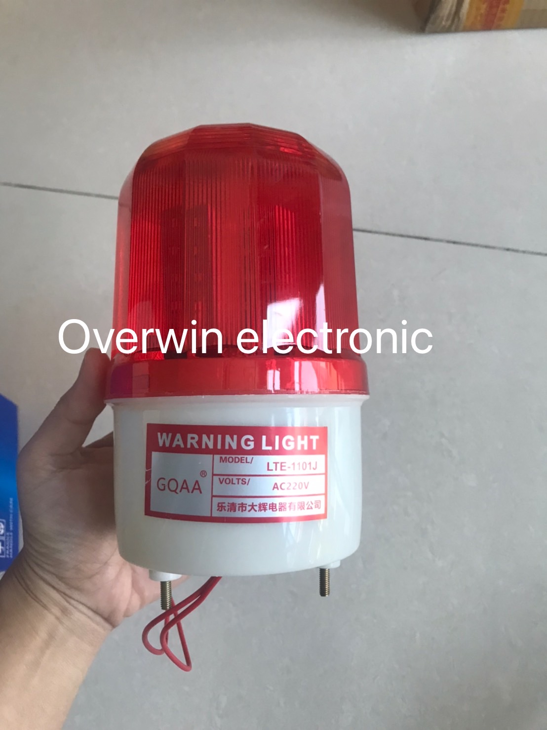 สัญญาณไฟพร้อมเสียงแจ้งเตือน LED warning light sound and light alarm 220V สินค้าพรีออเดอร์