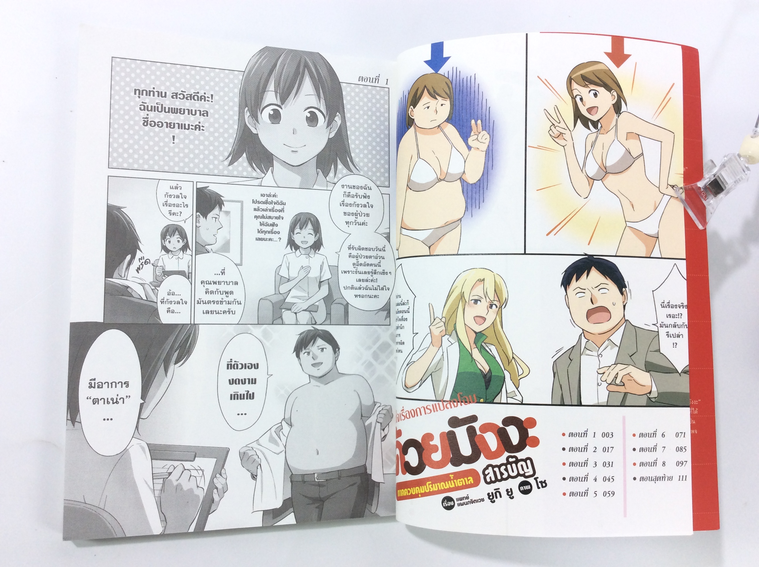 เข้าใจเรื่องการแปลงโฉมด้วยมังงะ ภาคควบคุมน้ำตาล การ์ตูน มังงะ หนังสือ [คุ้มอักษรไทย]