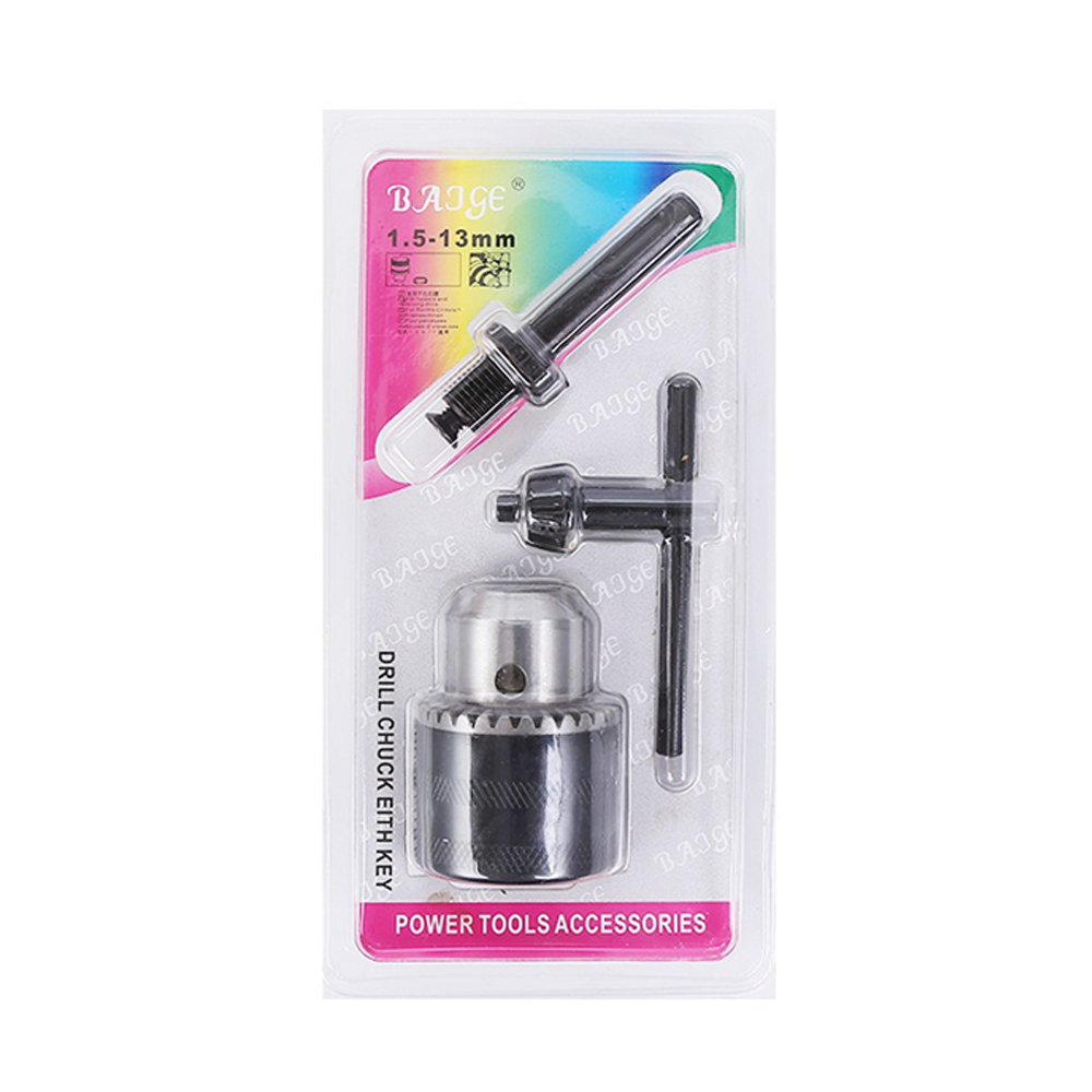 ชุดหัวแปลงสว่านโรตารี่ BAJGE สำหรับแปลงสว่านโรตารี่ใช้กับดอกสว่านธรรมดา 1.5-13 mm. (1/2") วัสดุคุณภาพ **ของแท้**