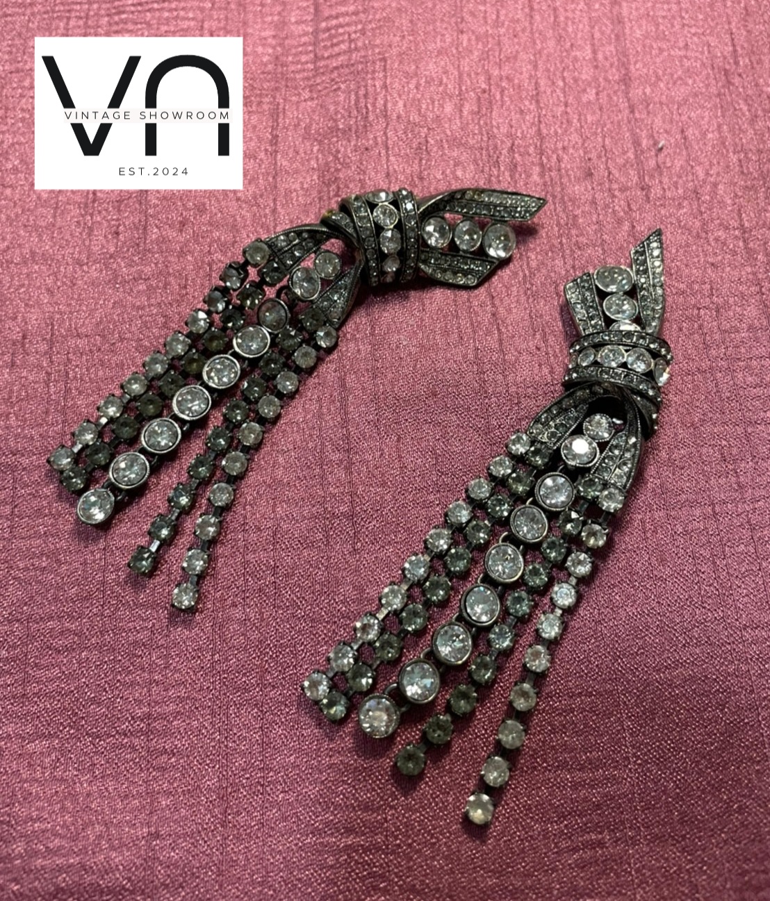 J00016 LANVIN ของแท้ Vintage Earrings LANVIN 100% Authentic