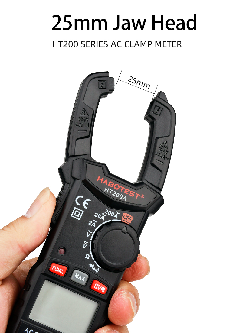 HABOTEST HT200A Mini AC Digital Clamp Meter True
