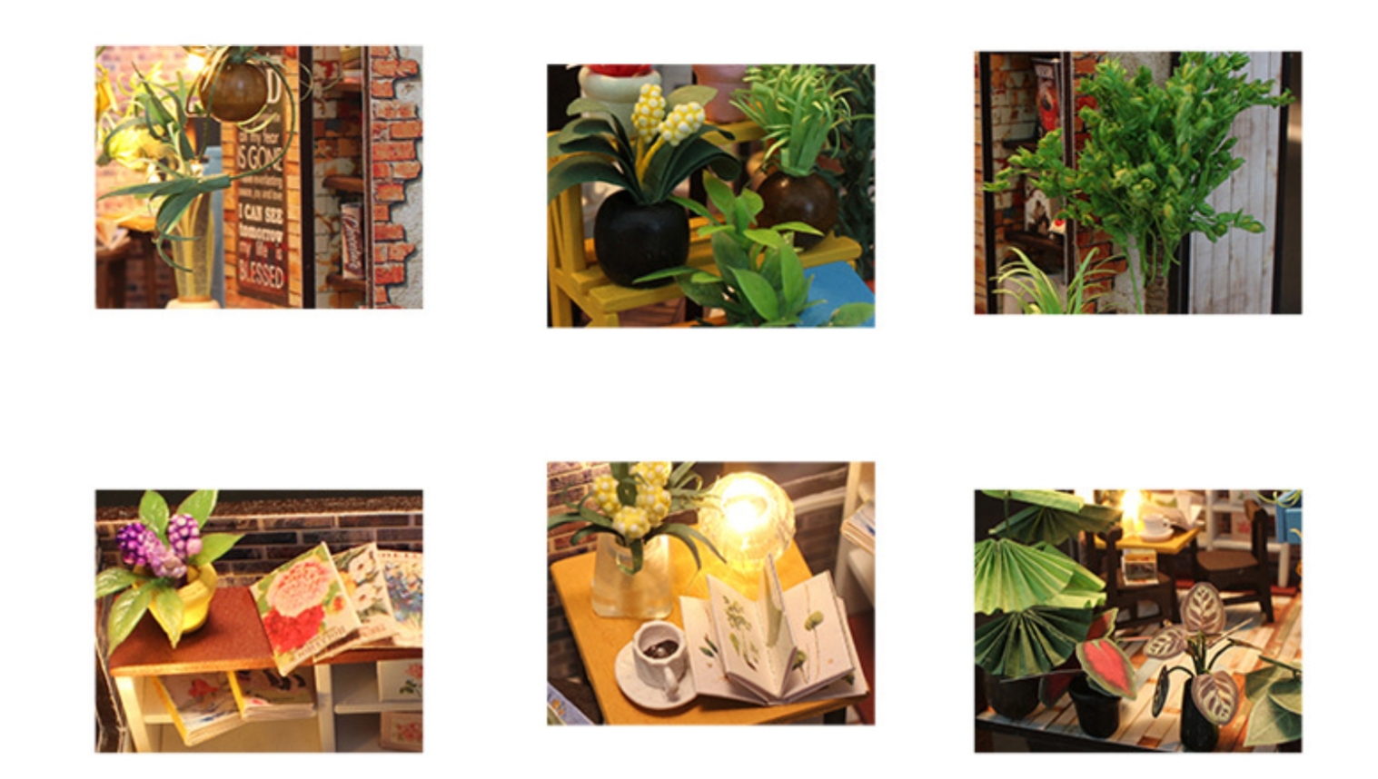 โมเดลจำลองcoffee cafe ร้านกาแฟจำลองสไตล์คาเฟ่ในสวนสวยแนวการ์เด้น