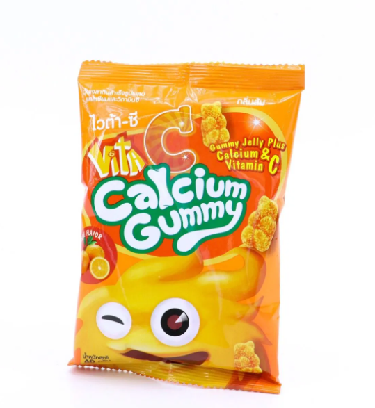 VITA C CALCIUM GUMMY รสส้ม 40กรัม 1 ซอง