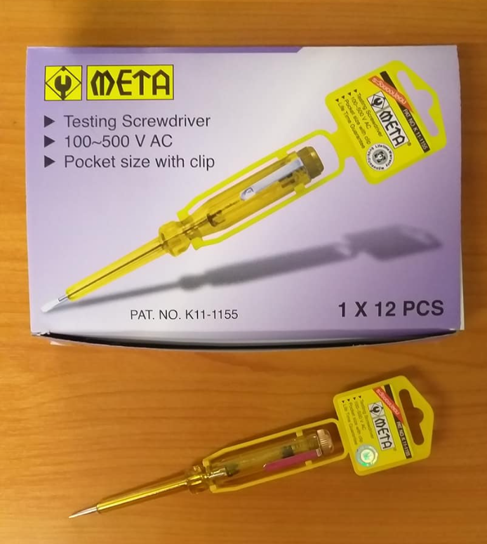 ไขควงวัดไฟ META #K11-1155 แท้