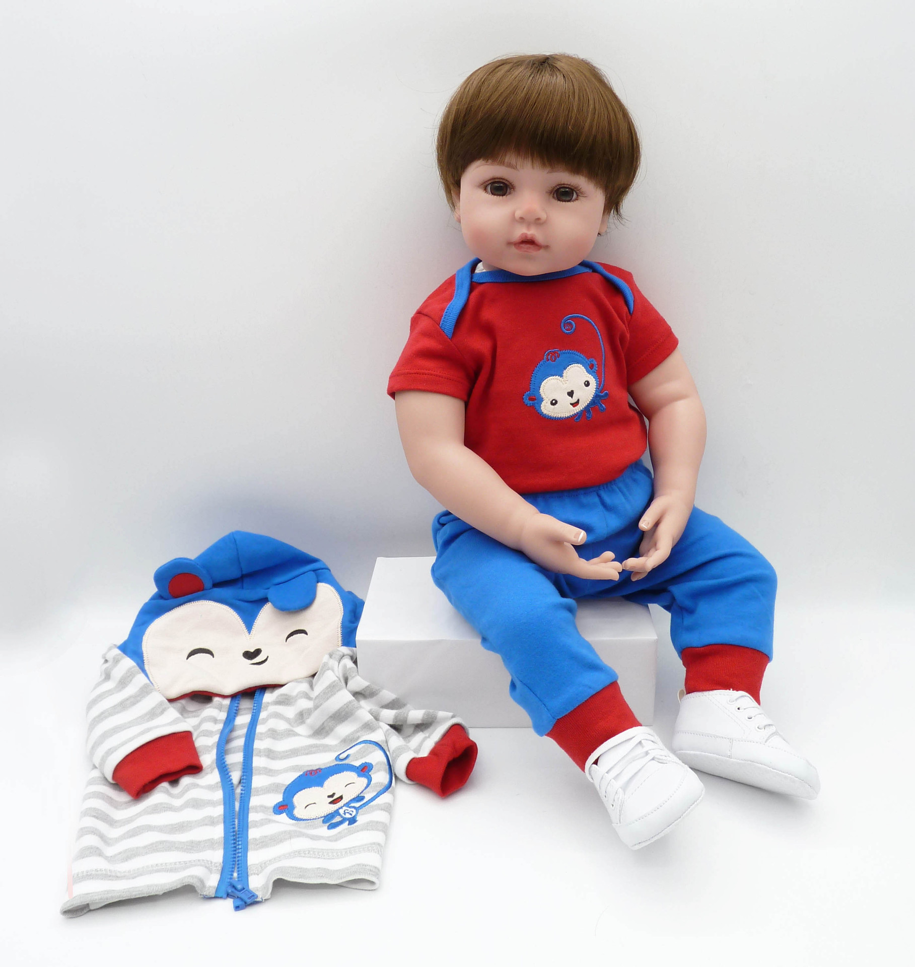 Preorderตุ๊กตาจำลองเด็กผู้ชายขนาด58 ซม. ตุ๊กตาคู่จำลองของเล่นเด็กเกิดใหม่ ตุ๊กตารีบอร์นALEX