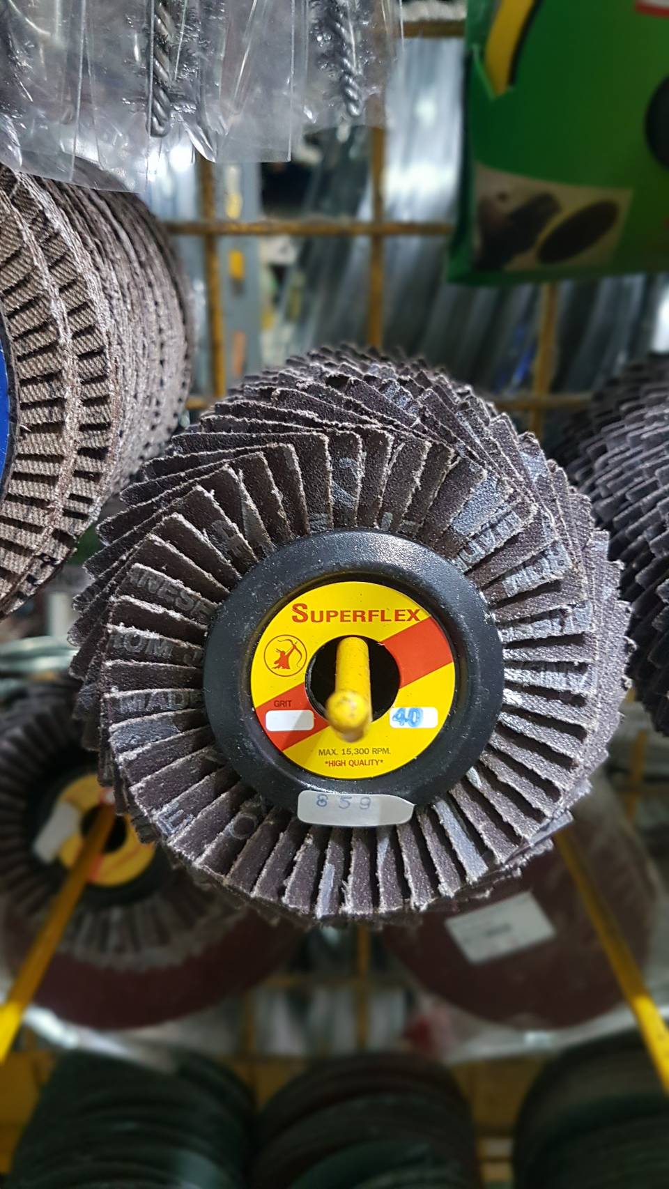 ผ้าทรายซ้อนหลังอ่อน4"/No.40/Superflex